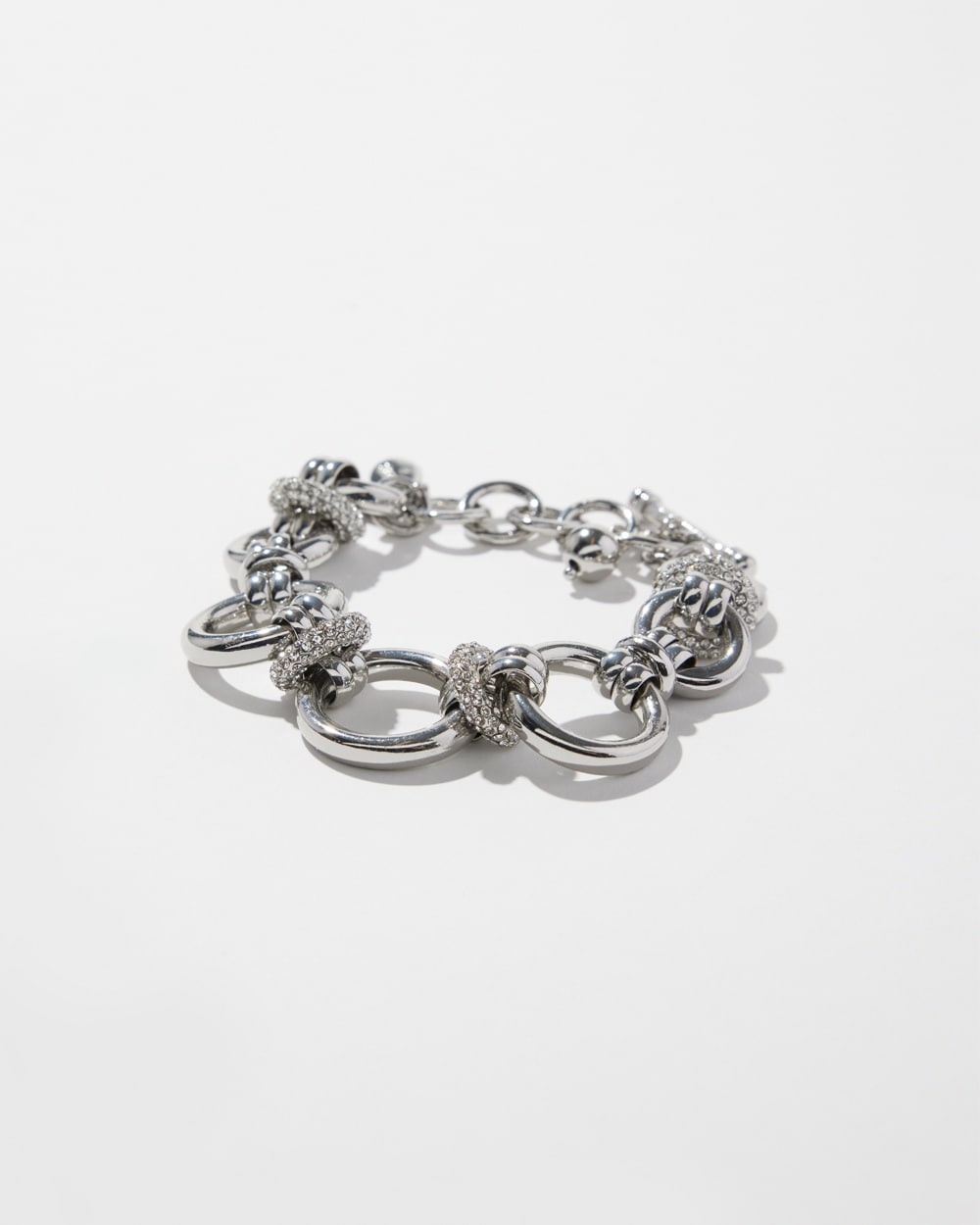 Chico's | Tone Links Bracelet Silver