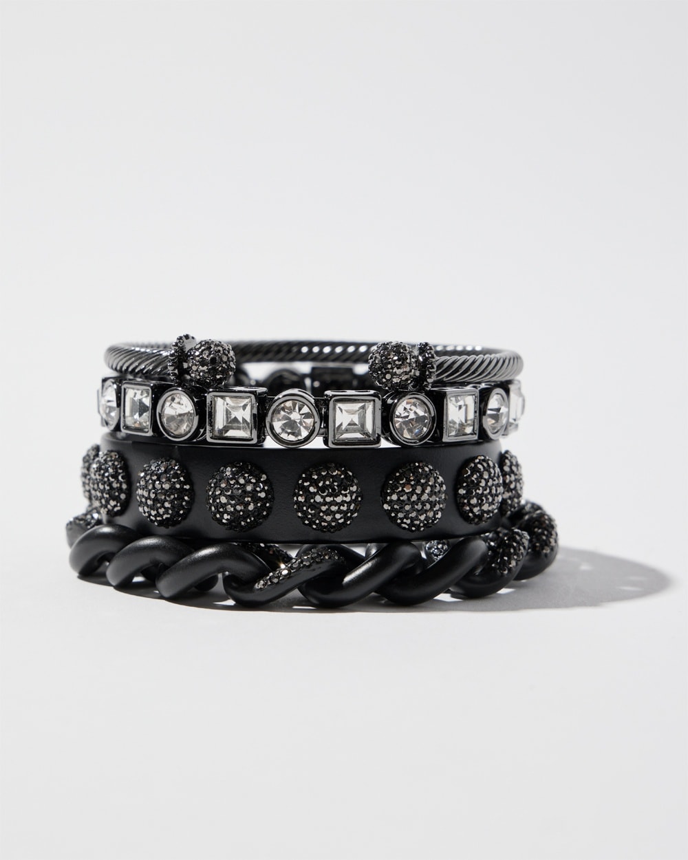 Chico's | Glitz Cuff Bracelet Black