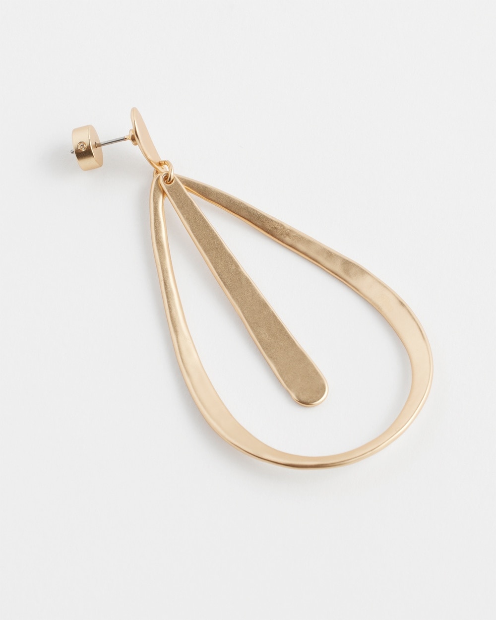 Chico's | Tone Matte Teardrop Earrings Gold