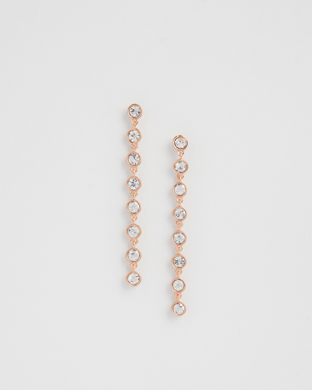 Chico's | Tone Linear Earrings Rose Gold