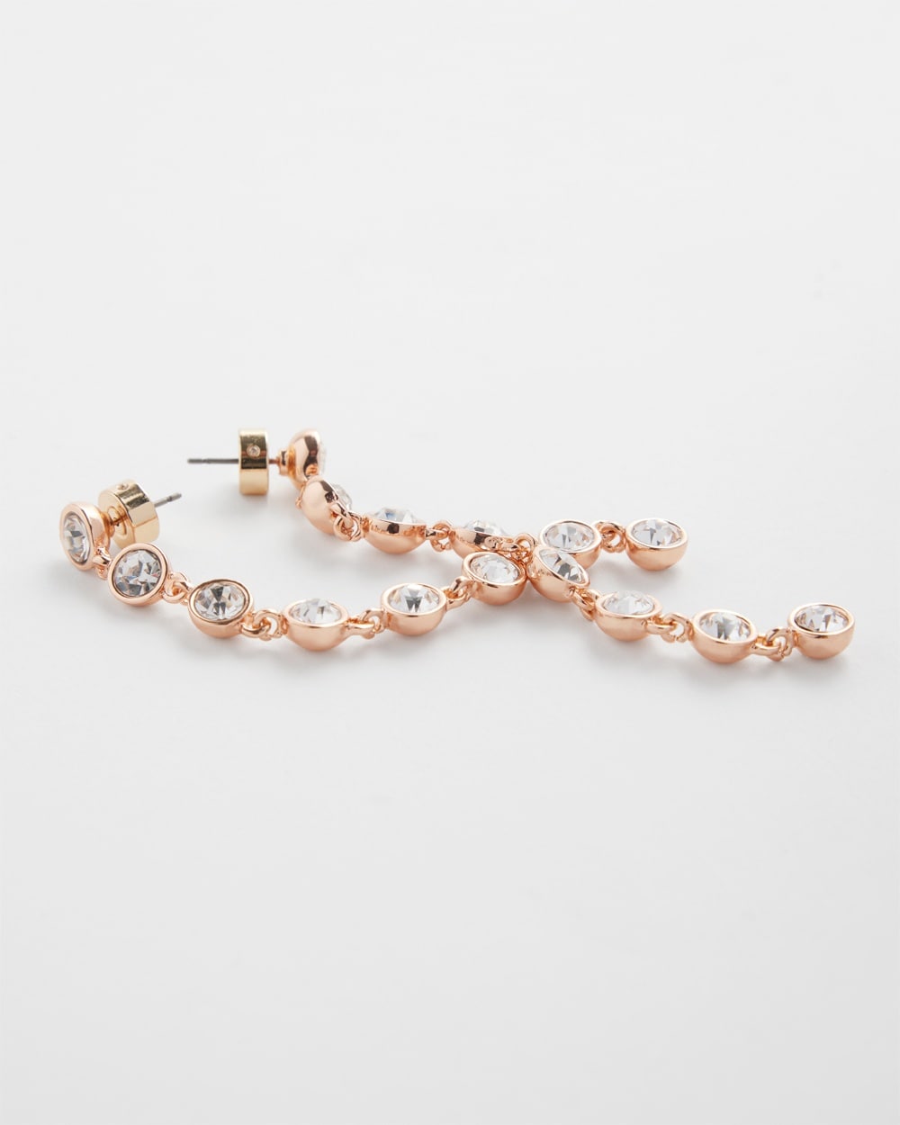 Chico's | Tone Linear Earrings Rose Gold