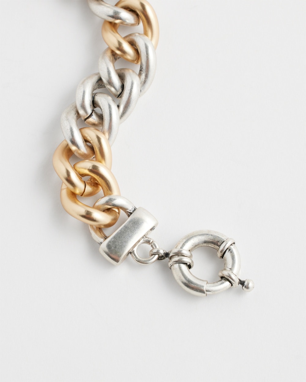 Chico's | Pavu00E9 Detail Links Bracelet Mixed Metals