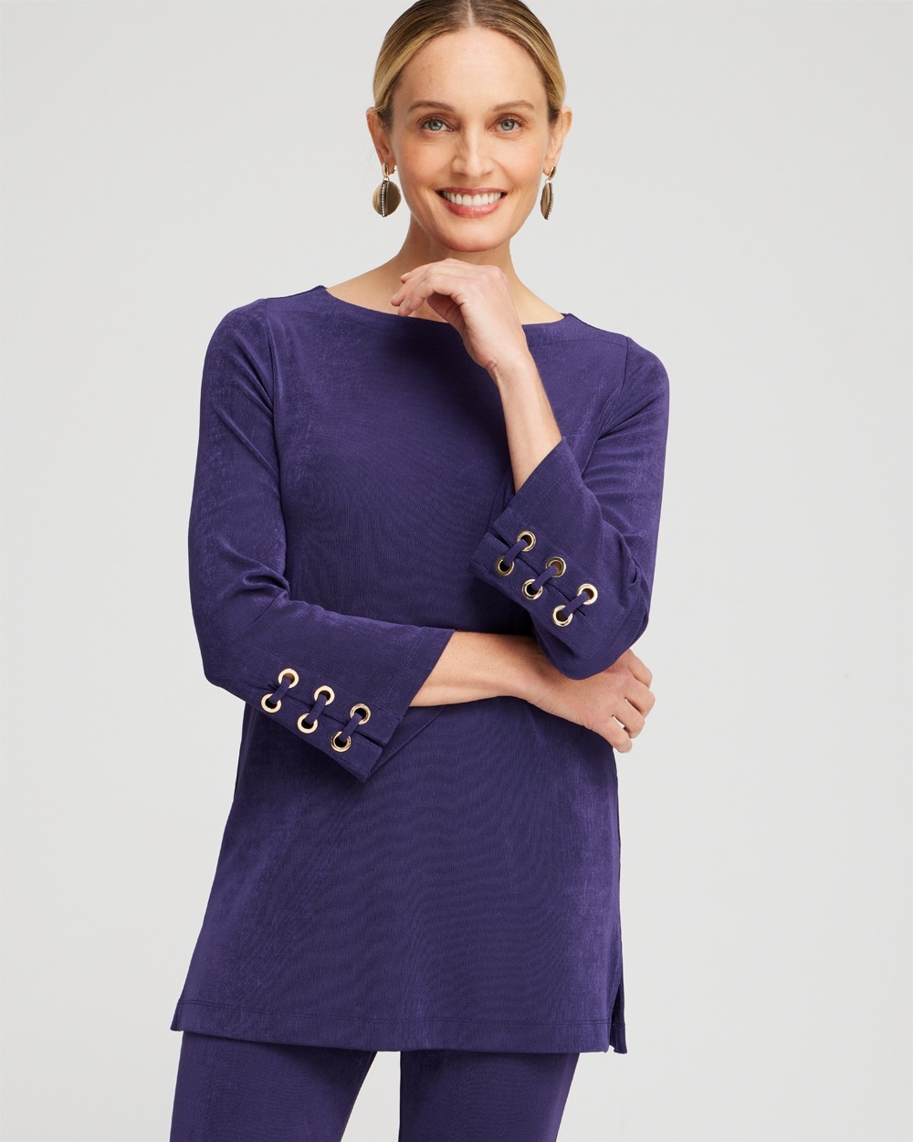 Chico's | Travelers™ Grommet Top Midnight Violet