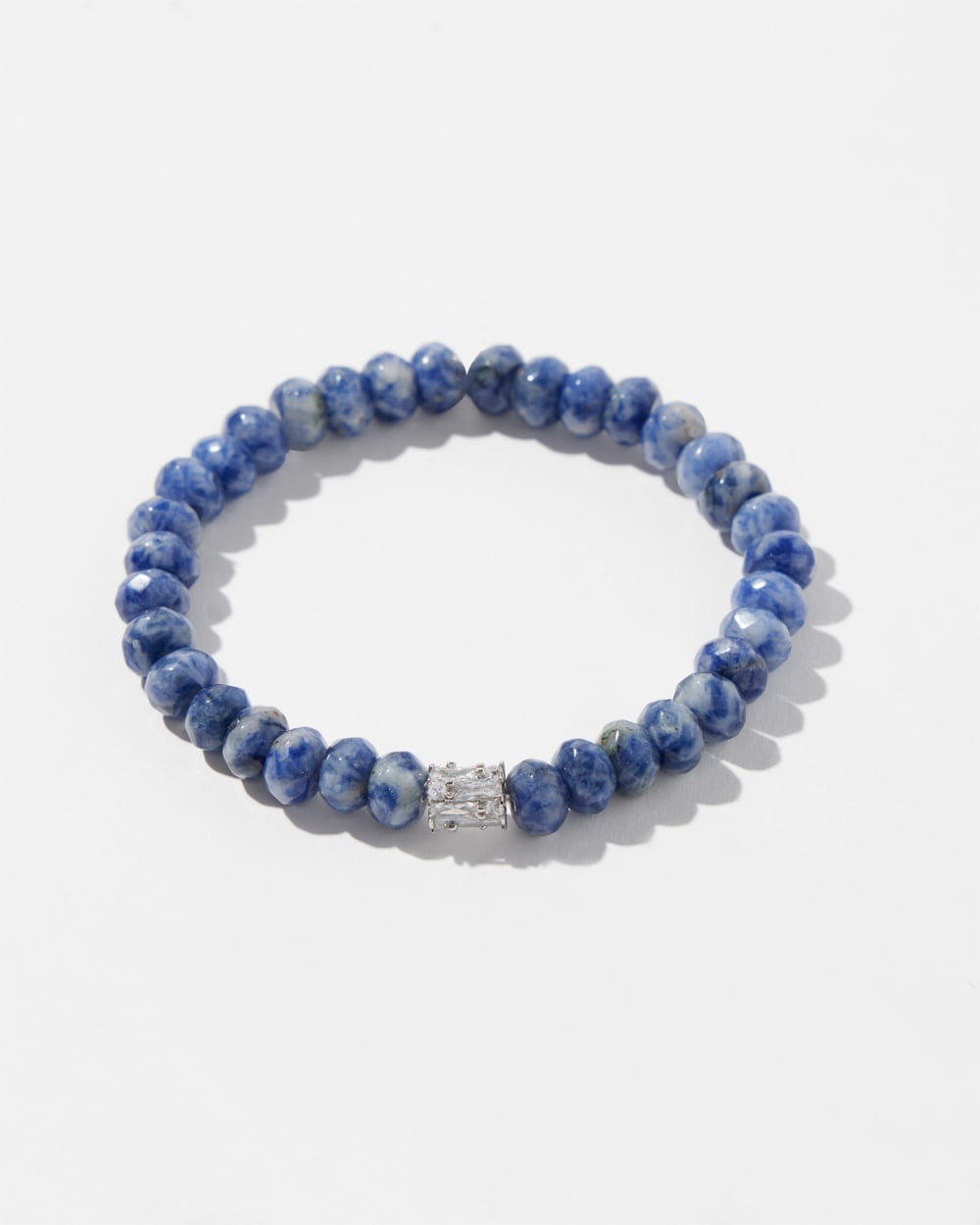 Chico's | Sodalite Pavu00E9 Barrel Stretch Bracelet Blue