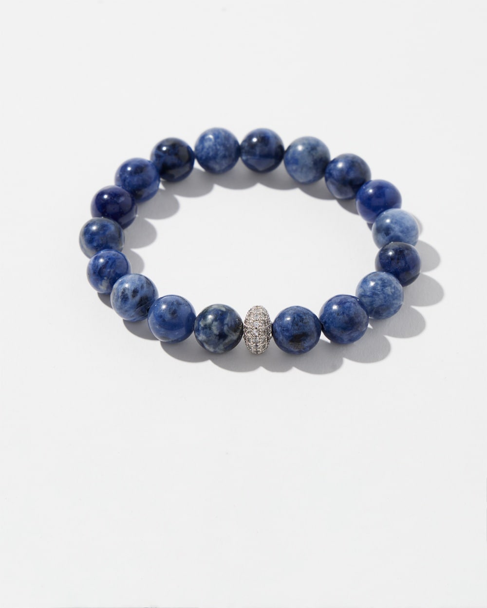 Chico's | Sodalite Pavu00E9 Fireball Stretch Bracelet Blue