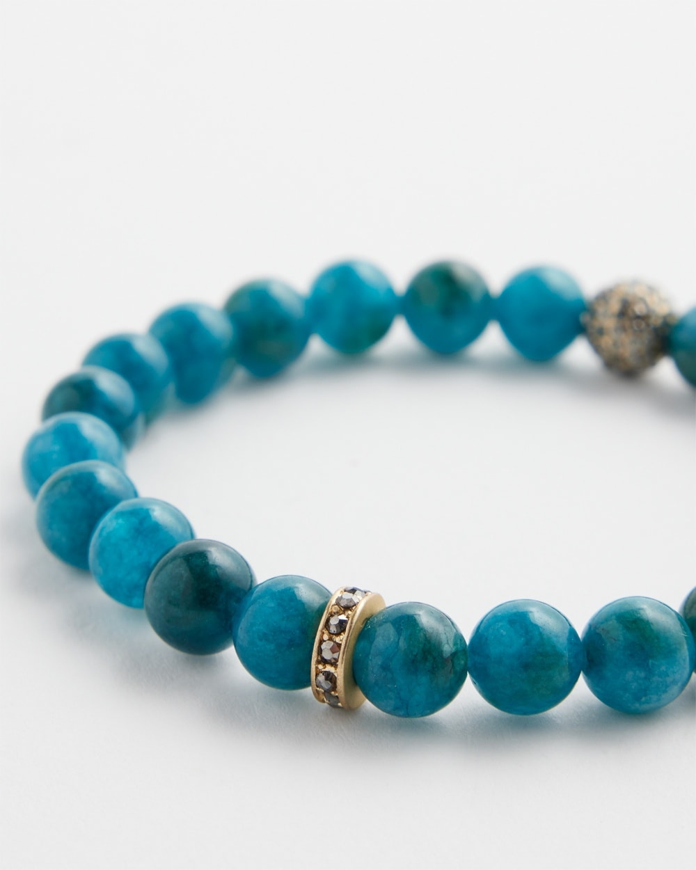 Chico's | Agate Pavu00E9 Fireball Stretch Bracelet Teal