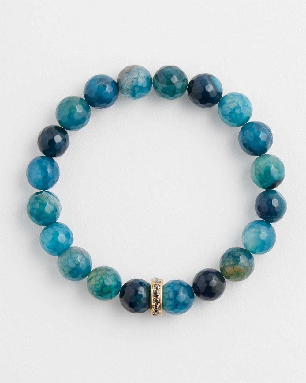 Chico's | Agate Stretch Bracelet Teal