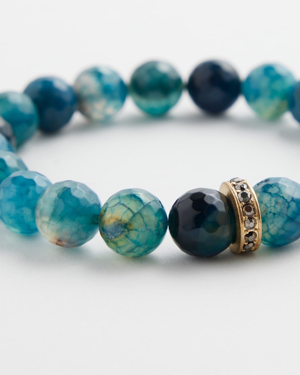 Chico's | Agate Stretch Bracelet Teal