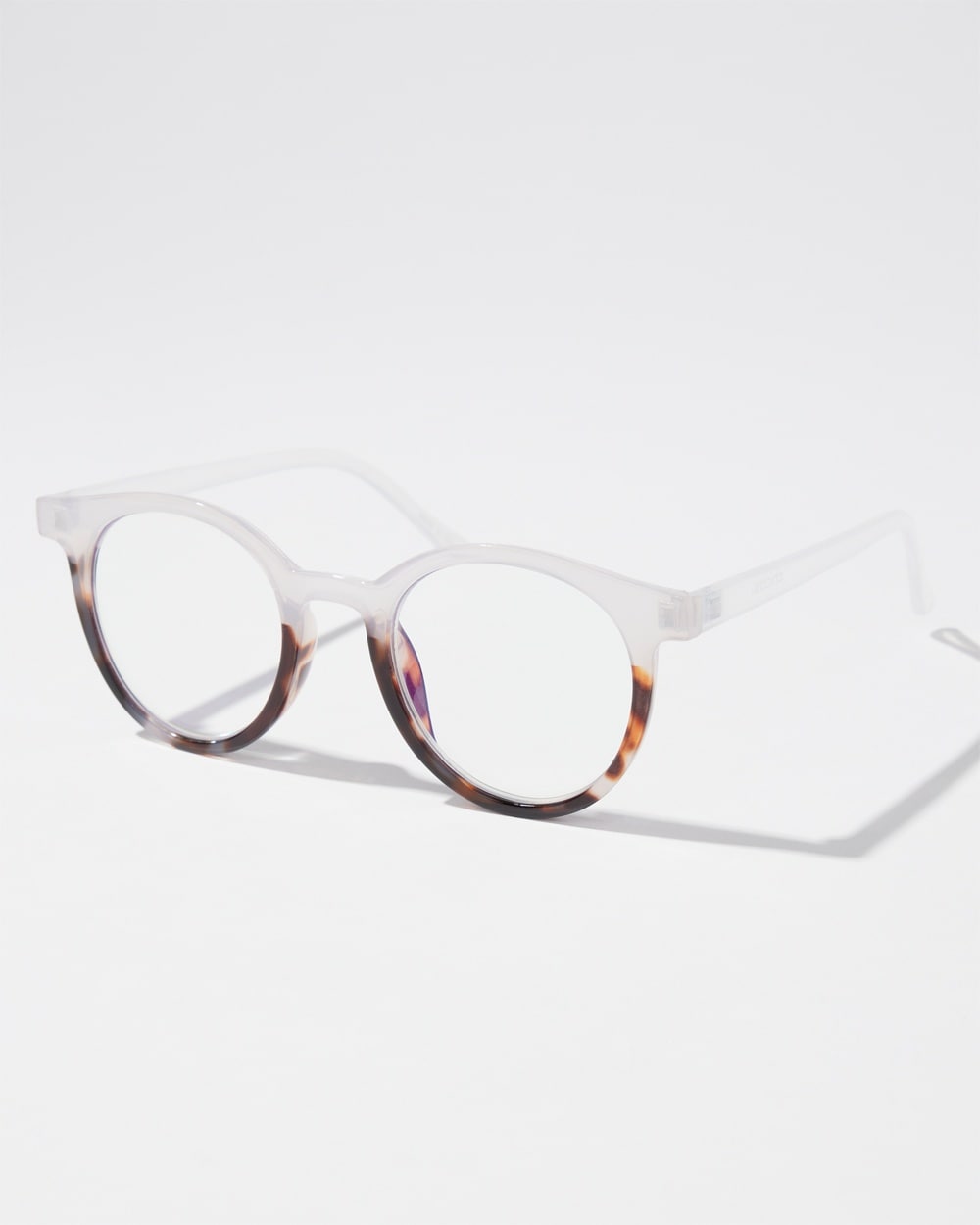 Chico's Hats | Clear Tort Frosted Readers Tortoise