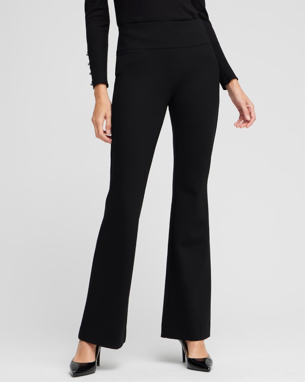 Chico's Pants | Ponte Ultra Flare Pants Black