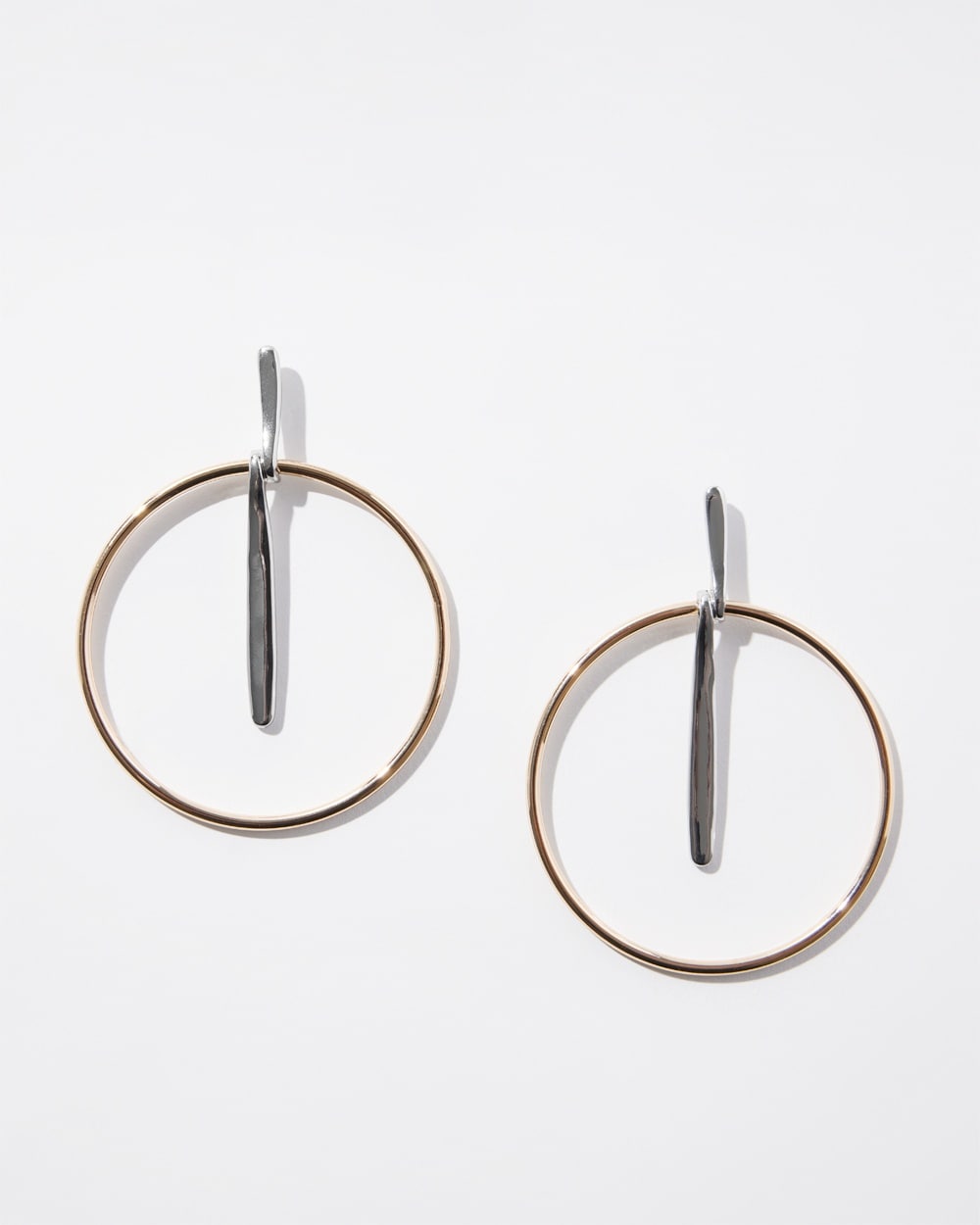 Chico's | Mixed Metal Hoop Earrings Mixed Metals