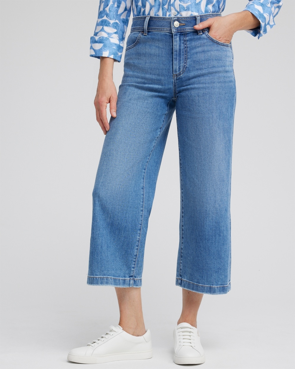 Chico's Jeans & Denim | Denim Trouser Crops Meera Indigo