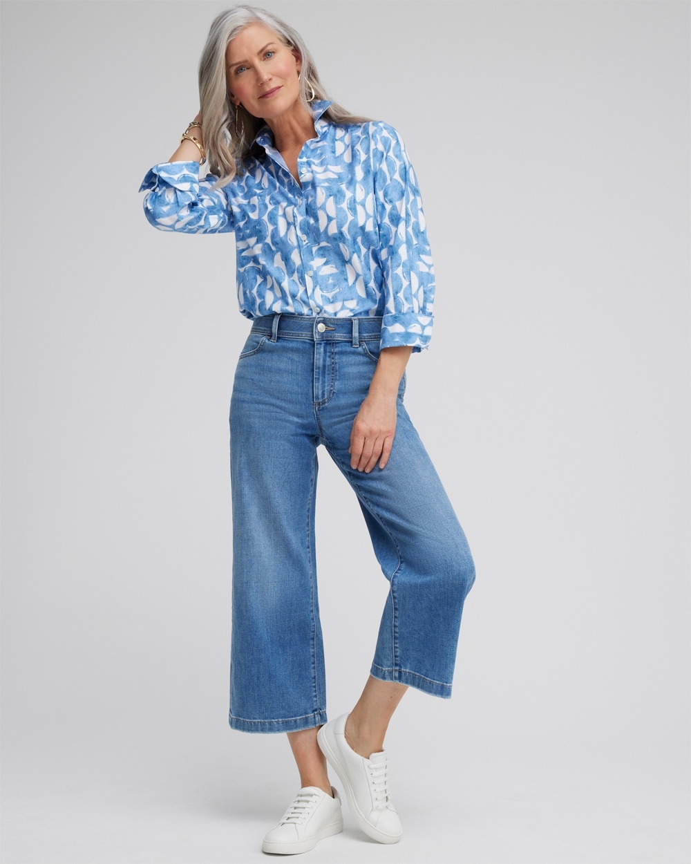 Chico's Jeans & Denim | Denim Trouser Crops Meera Indigo