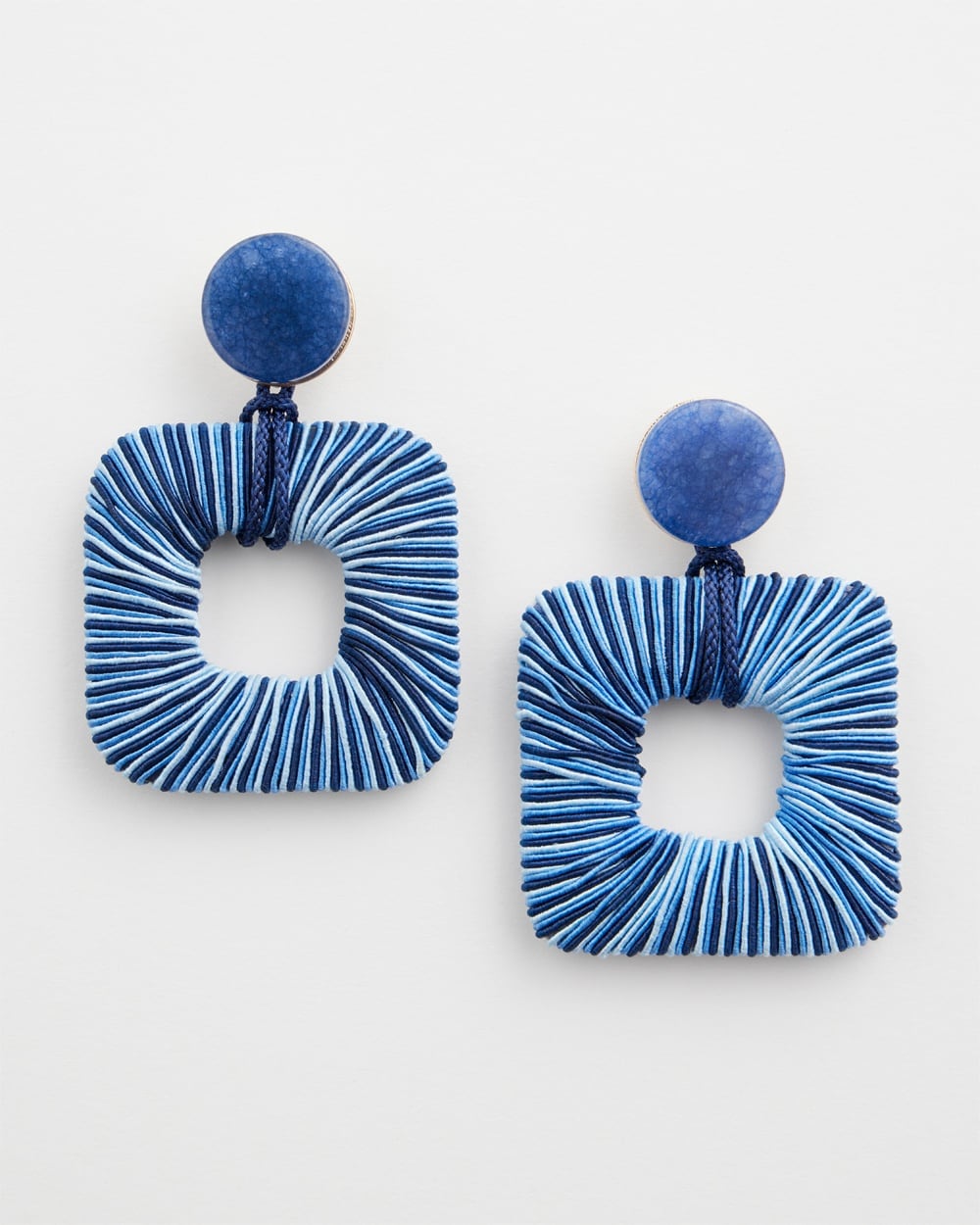 Chico's | Blue Square Earrings Blue Multi