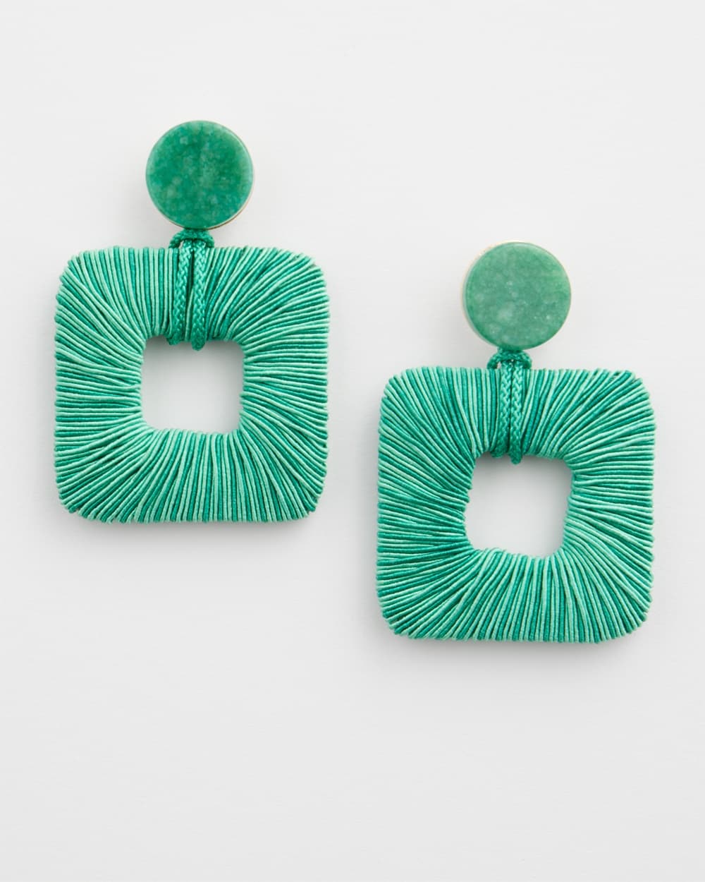 Chico's | Square Earrings Green