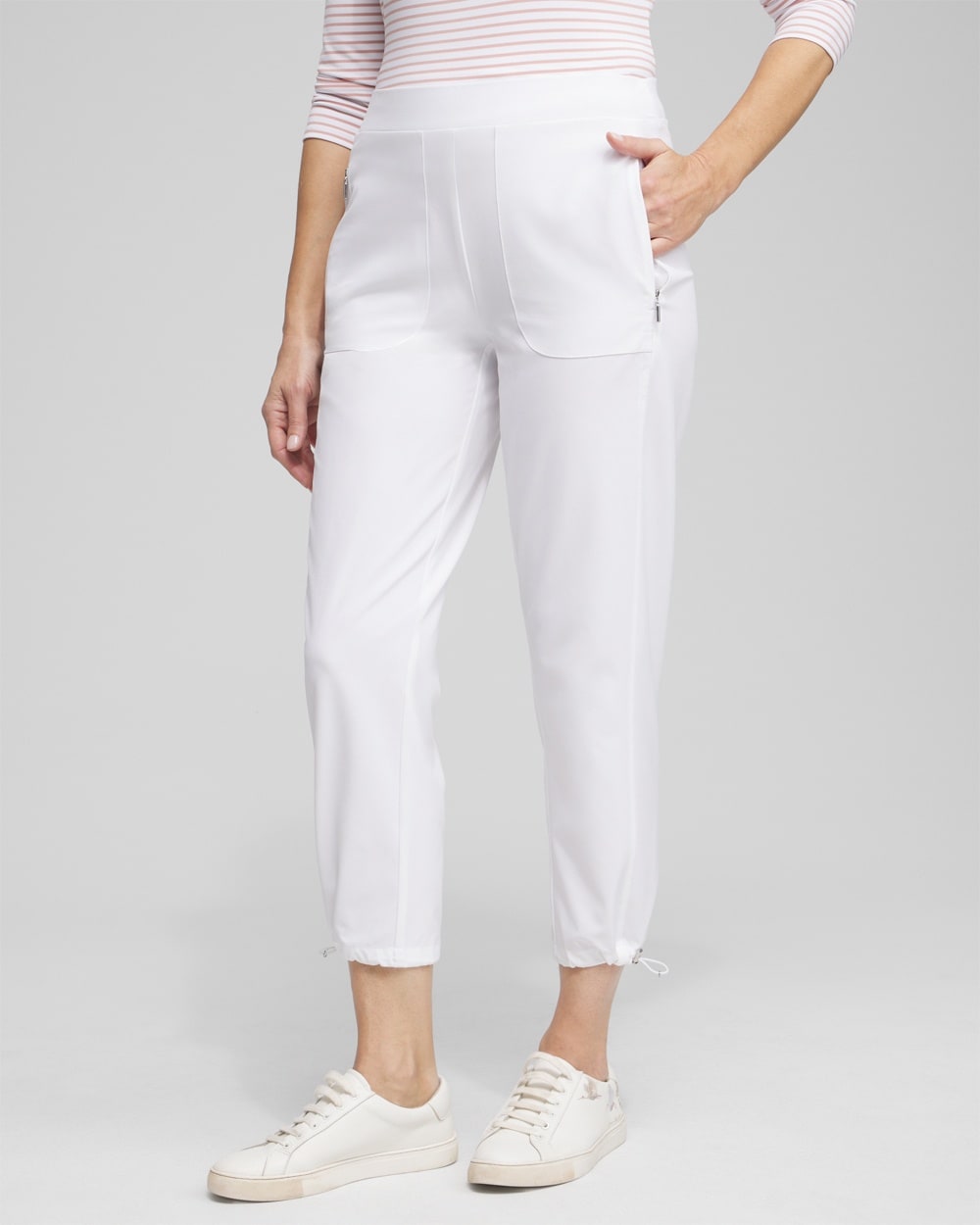 Chico's Pants | Zenergy® UPF Bungee Neema Crops Alabaster