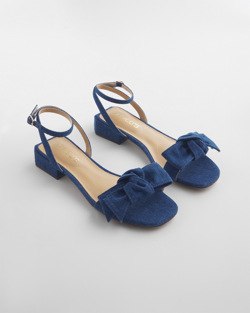 Chico's Ponchos & Ruanas | Denim Sandals Dark Denim