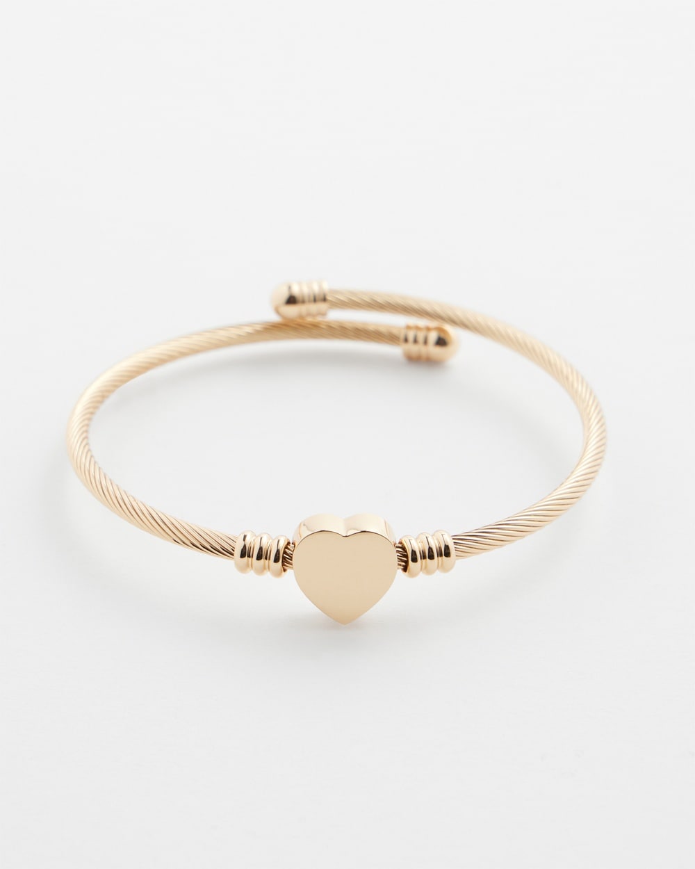 Chico's | Tone Heart Cuff Bracelet Gold