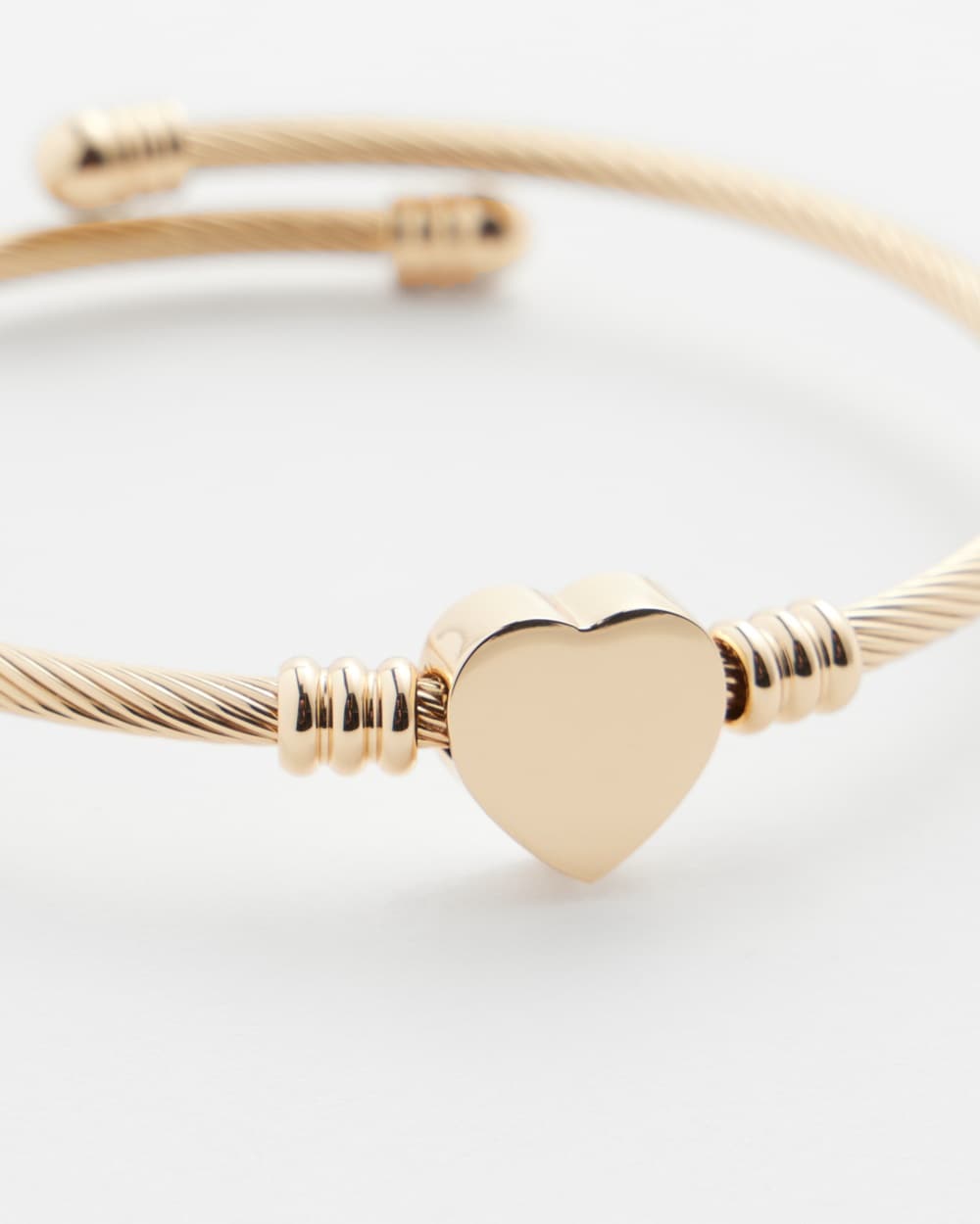 Chico's | Tone Heart Cuff Bracelet Gold