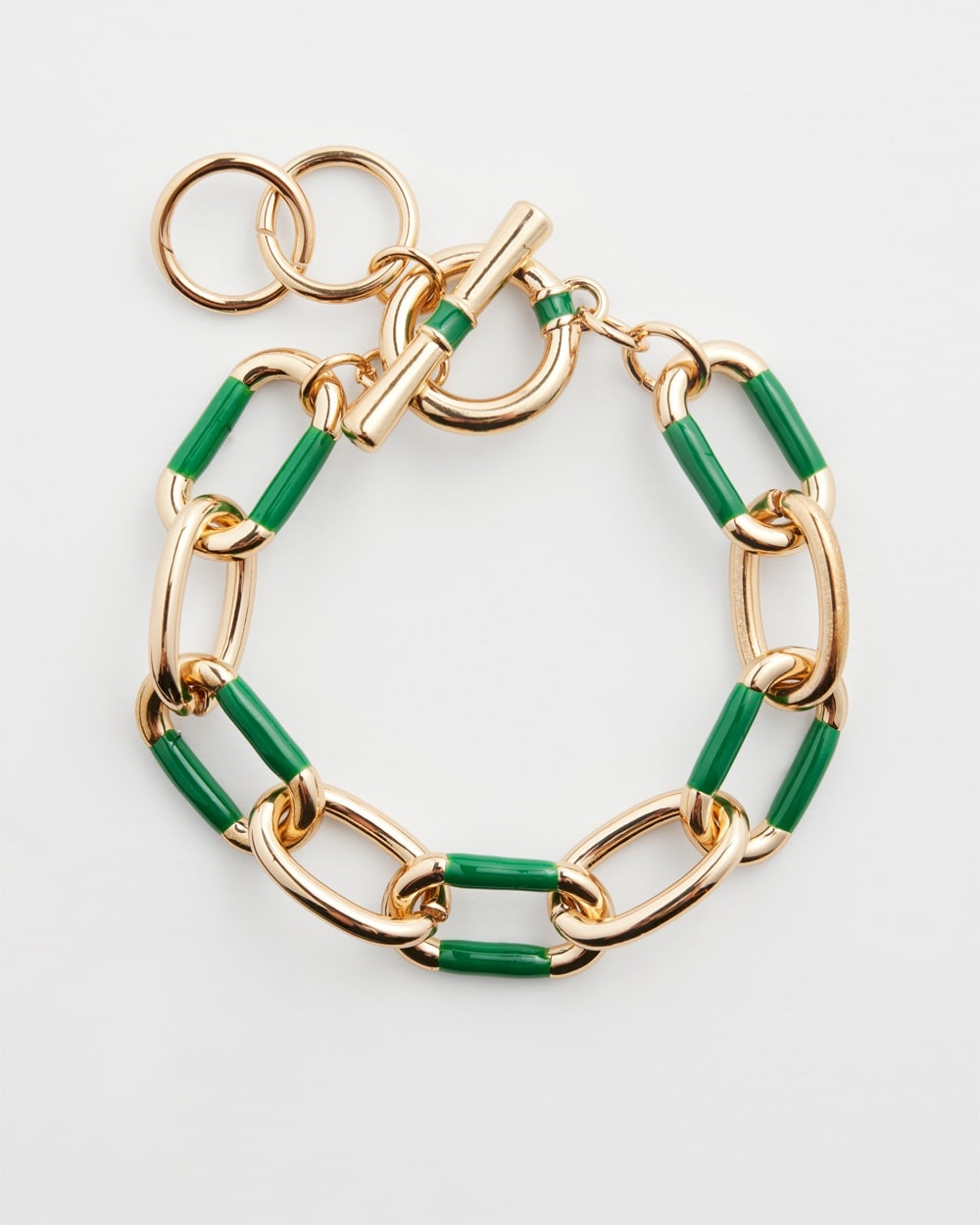 Chico's | Link Bracelet Green