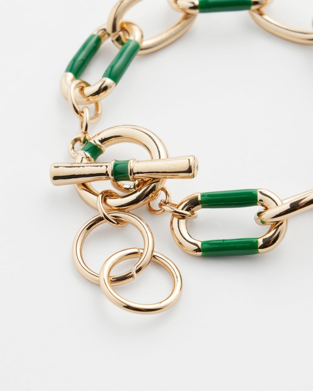 Chico's | Link Bracelet Green