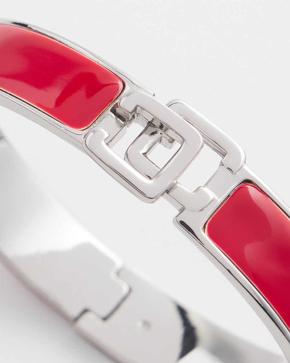 Chico's | Enamel Hinge Bracelet Red