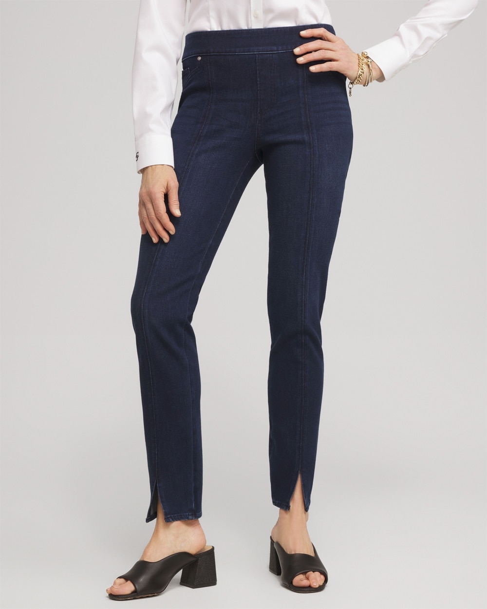 Chico's Dresses & Skirts | Petite Travelers Jeans Skyway Indigo