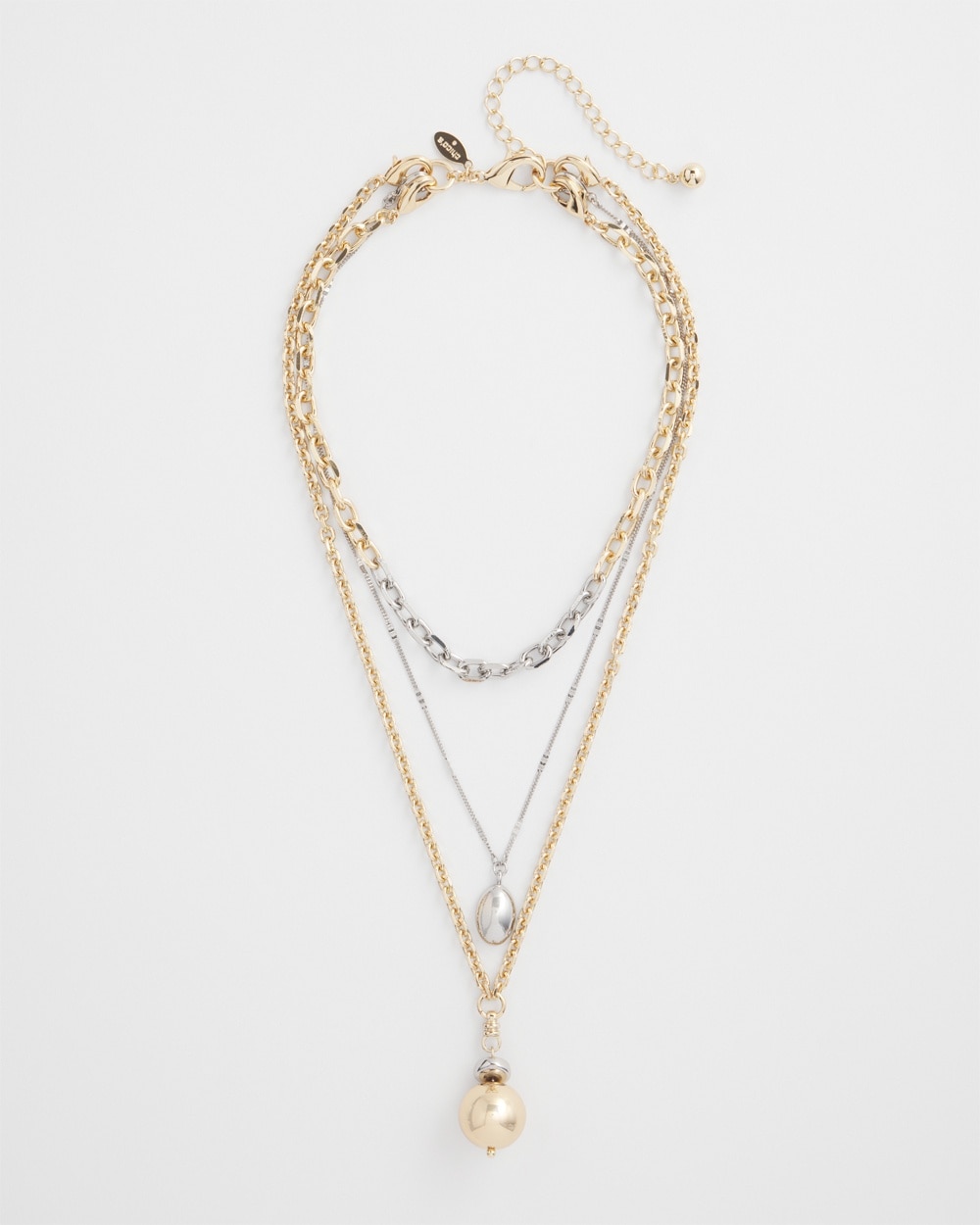 Chico's | Long Convertible Mixed Metal Necklace Mixed Metals