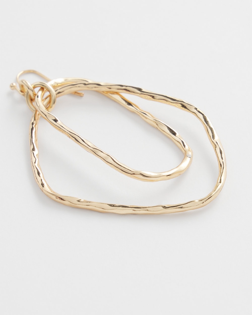 Chico's | Tone Textured Drop Earrings Gold