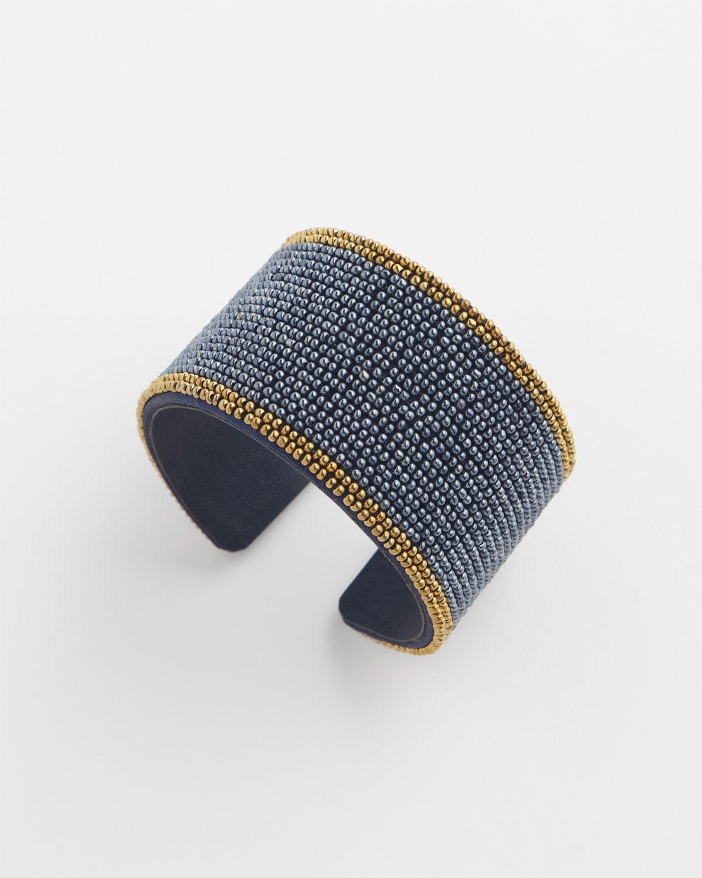 Chico's | Seed Bead Cuff Bracelet Navy Blue