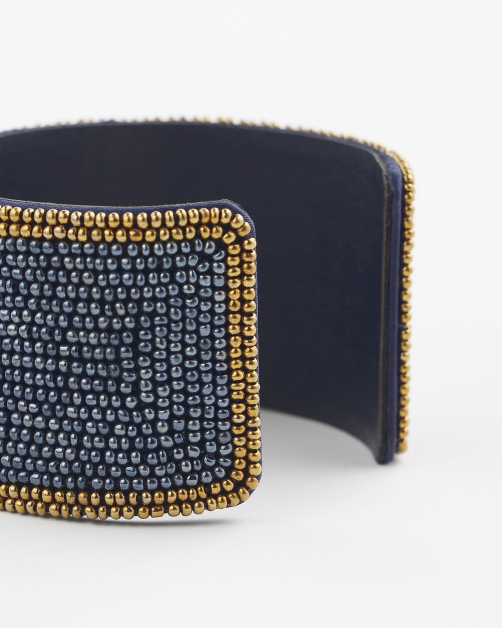 Chico's | Seed Bead Cuff Bracelet Navy Blue