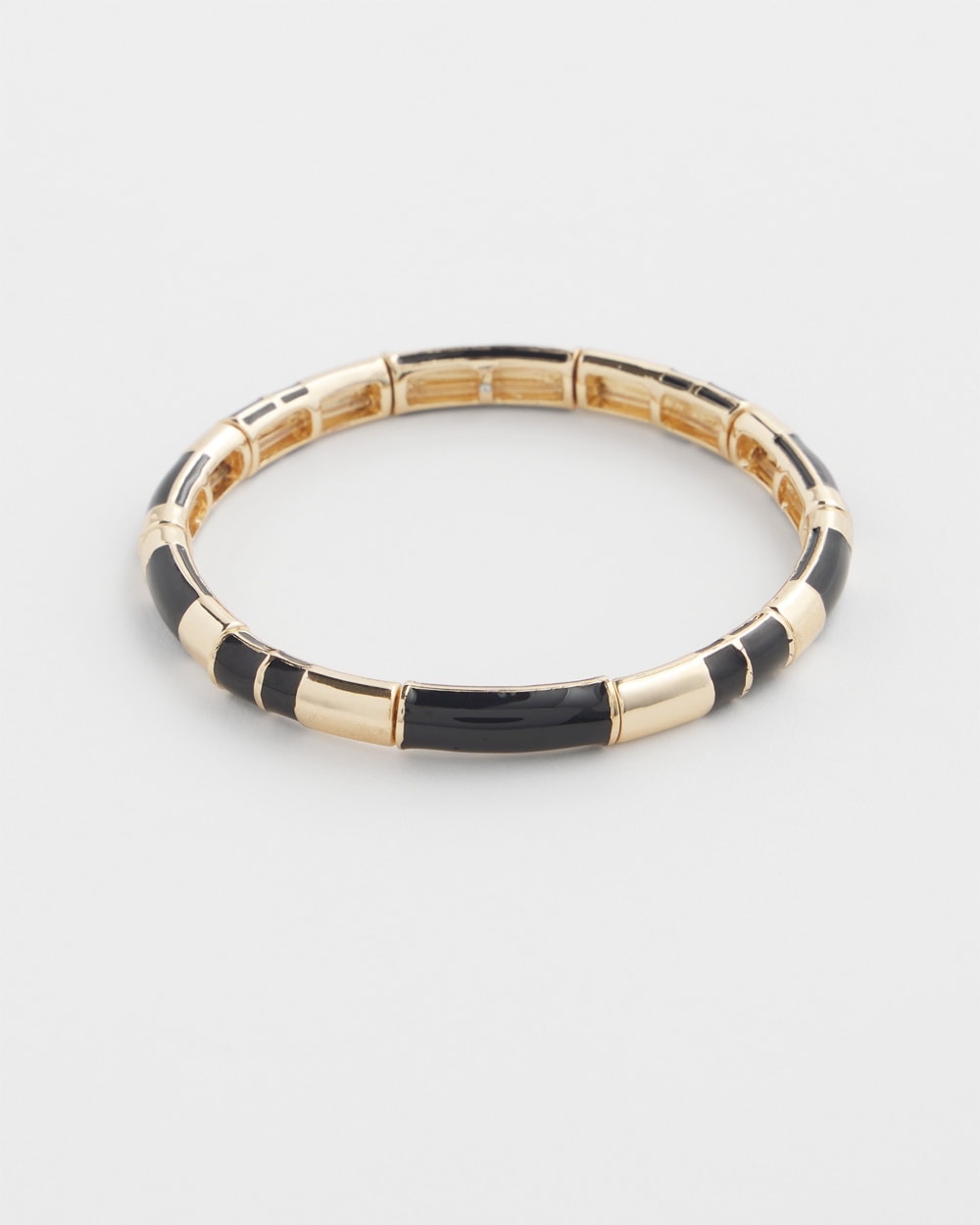 Chico's | Enamel Stretch Bracelet Black