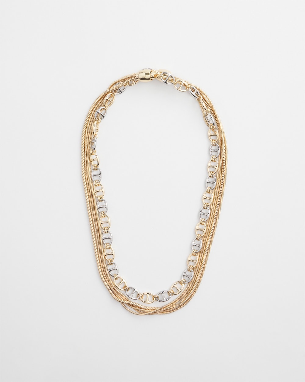 Chico's | MagneticMix™ Multi Chain Necklace Mixed Metals