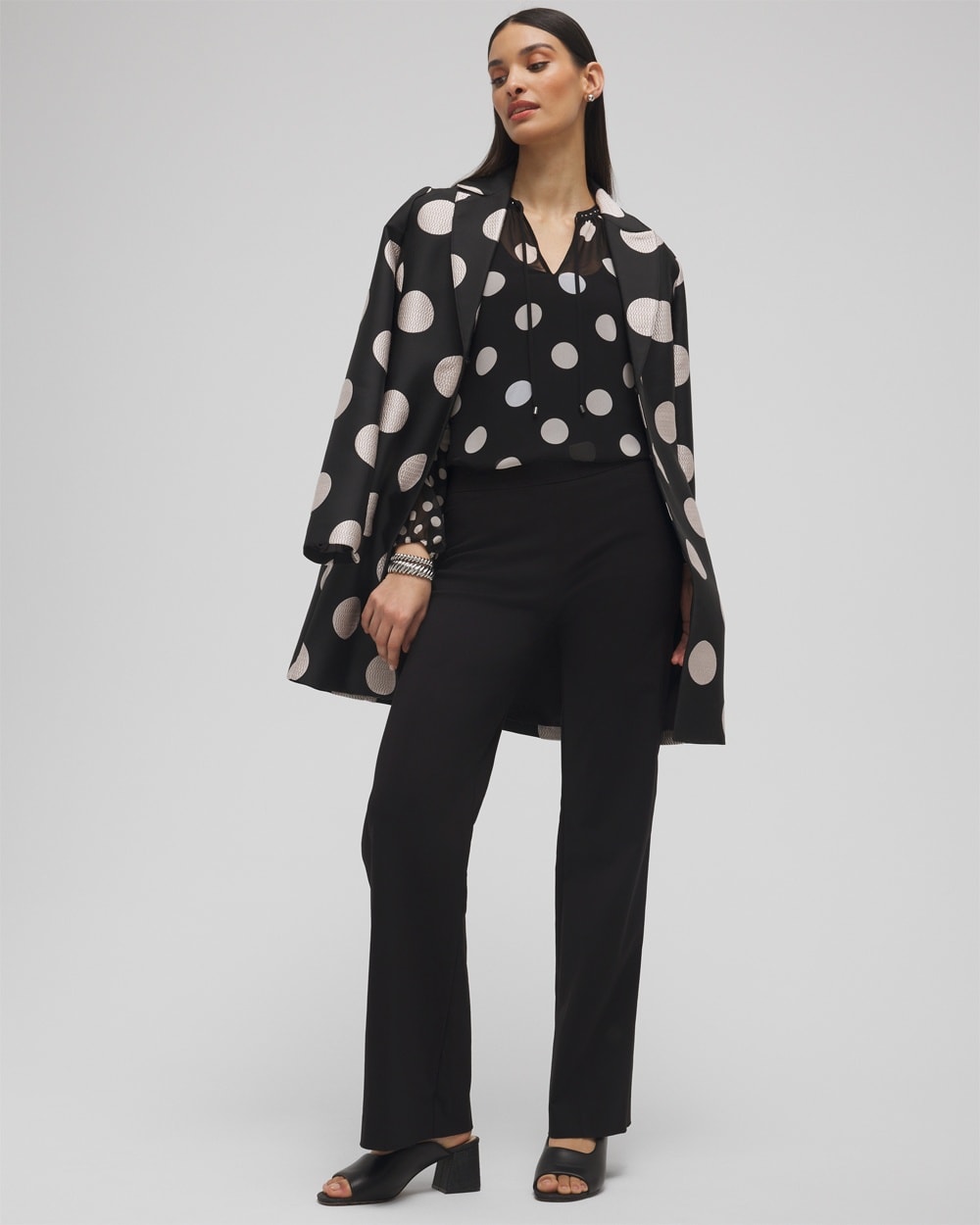 Chico's Jackets | Petite Brigitte Wide Leg Pants Black